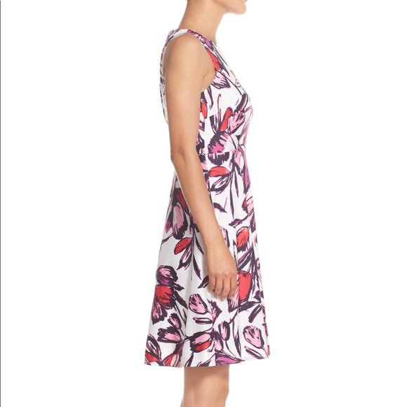 NWT Donna Morgan Floral Fit and Flare A-line Dress - Picture 9 of 14